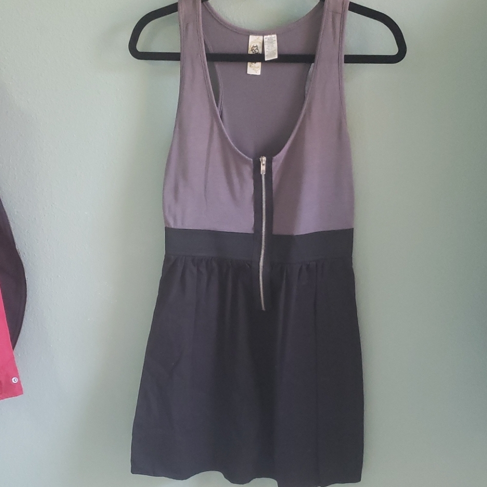 Colorblocked mini dress